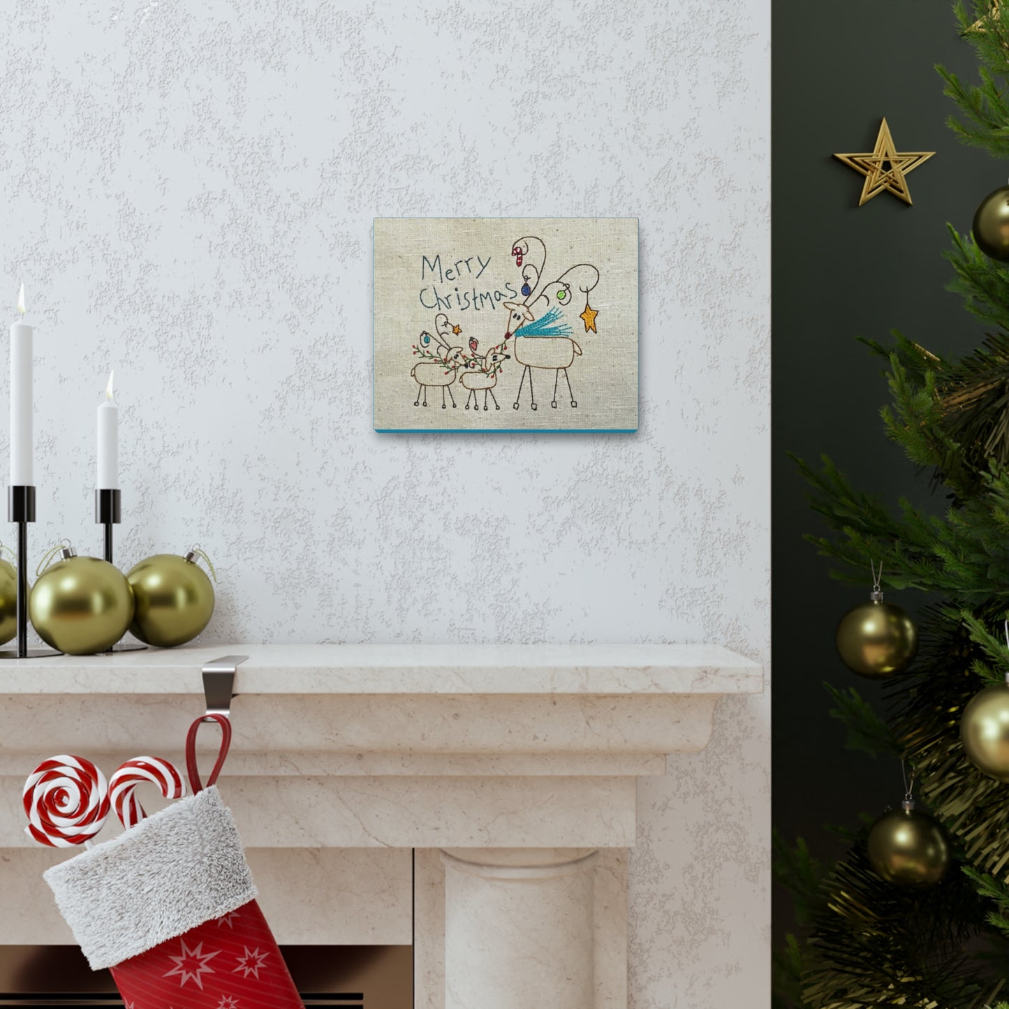 Rudy Merry Christmas Canvas Gallery Wraps