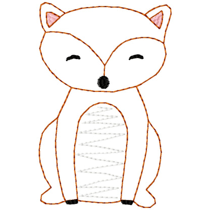 Fox Machine Embroidery Design