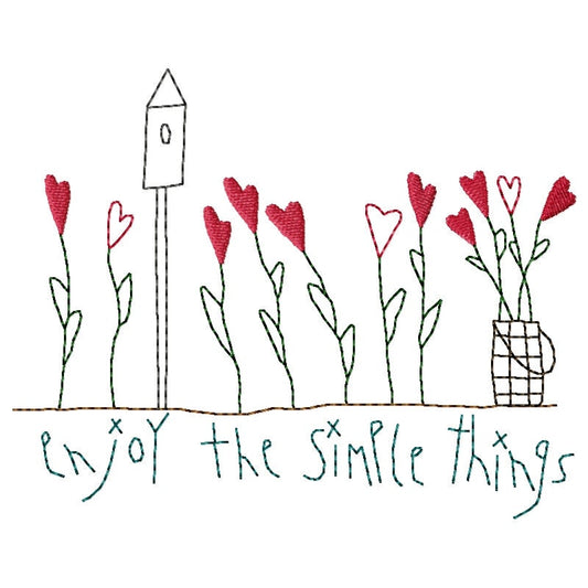 Simple Things Machine Embroidery Design