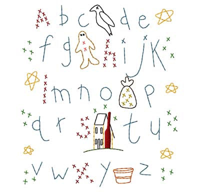 Alphabet Sampler Machine Embroidery Design